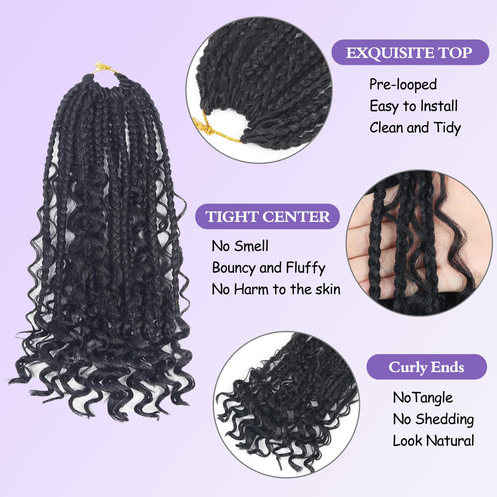 Mebeli Goddess pre-looped braids simplify installation for busy mornings.