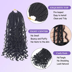 Mebeli Goddess pre-looped braids simplify installation for busy mornings.