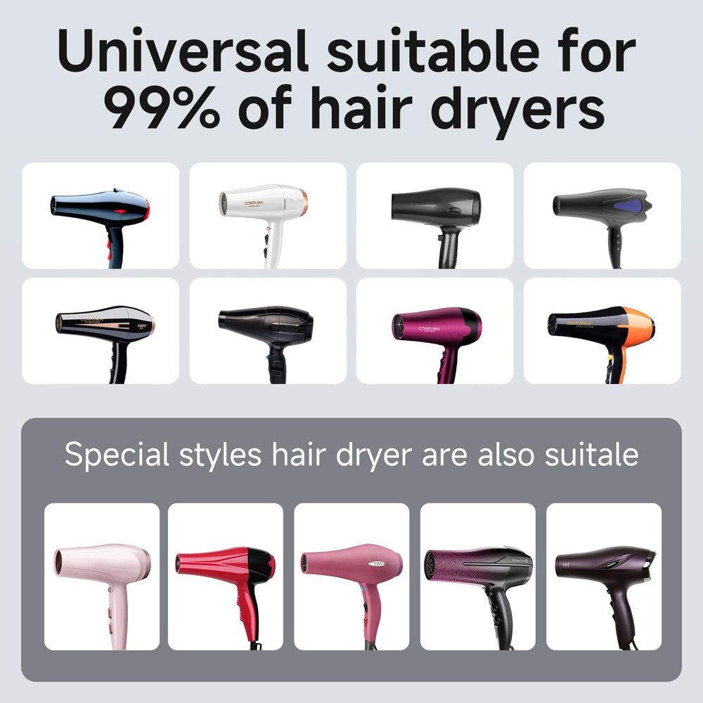 Meborll diffuser on a hair dryer demonstrates user-friendly design for efficient drying