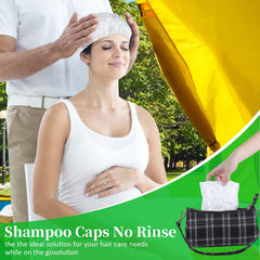MED shampoo caps camping and travel cleansing for outdoors.