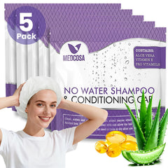 Medcosa Shampoo Caps No Rinse packaging on display for convenient in-home care.