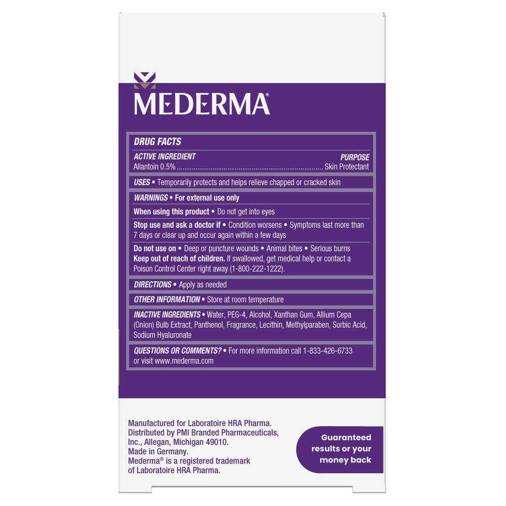 Mederma tube on bathroom counter in lifestyle scene encouraging daily use routine