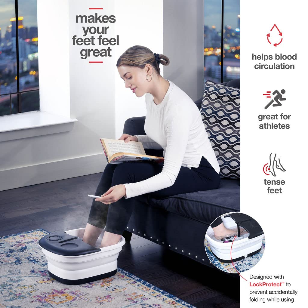 Medical king foot spa bubbles and jets delivering soothing foot spa experience