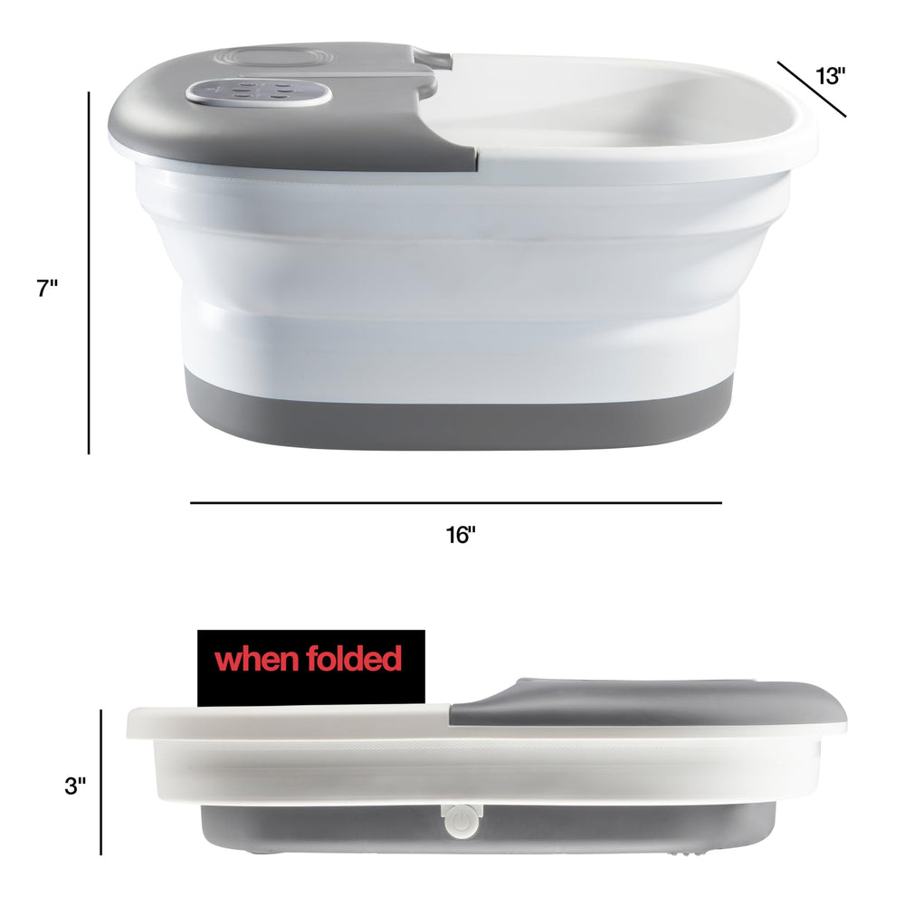 Medical king foot spa collapsible design for at-home portability.