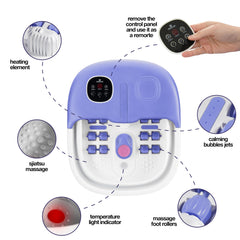 Medical King Foot Spa heated function highlighted with temperature control for customized warmth.