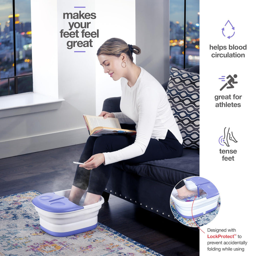 Medical King Foot Spa bubble jets delivering soothing effervescence after a long day.