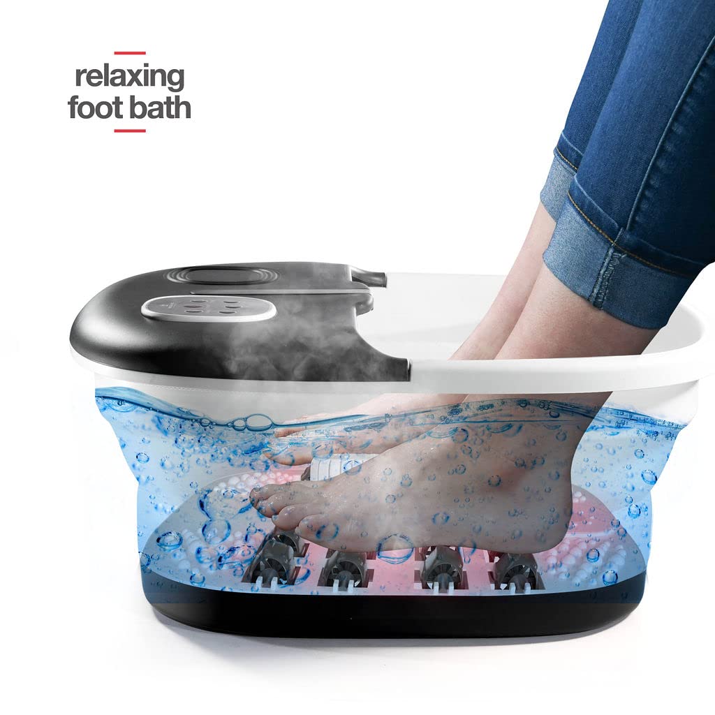 Medical king foot spa with pumice stone for at-home pedicure and skin smoothing