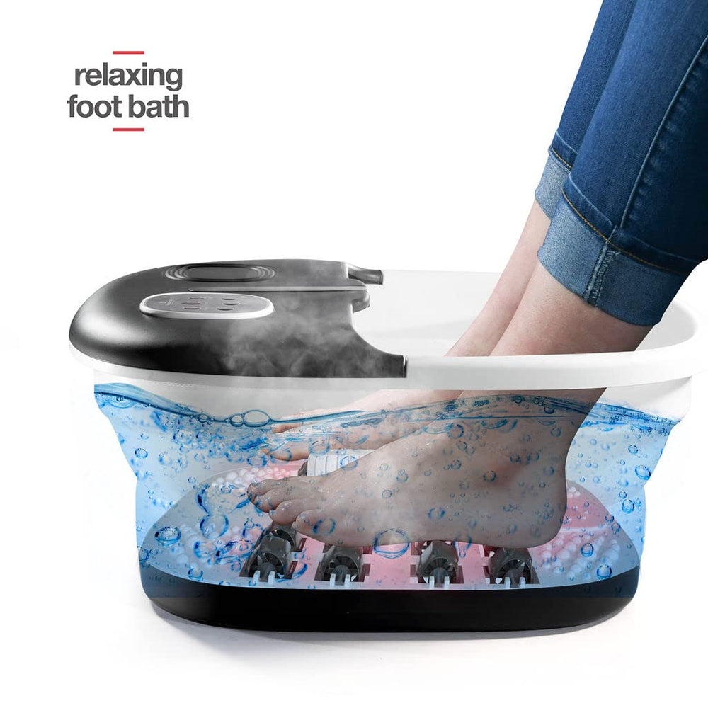 Medical king foot spa with pumice stone for at-home pedicure and skin smoothing