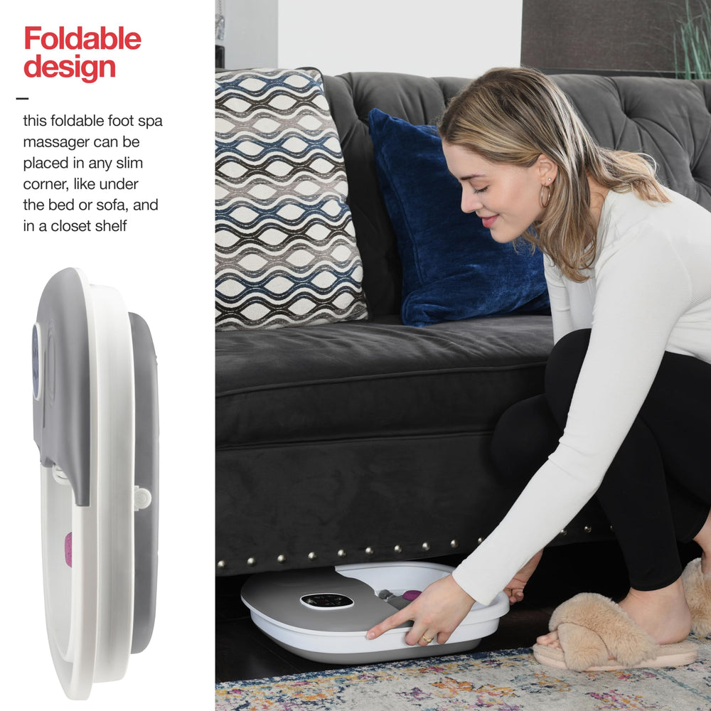 Medical king foot spa temperature control shows adjustable heat levels.