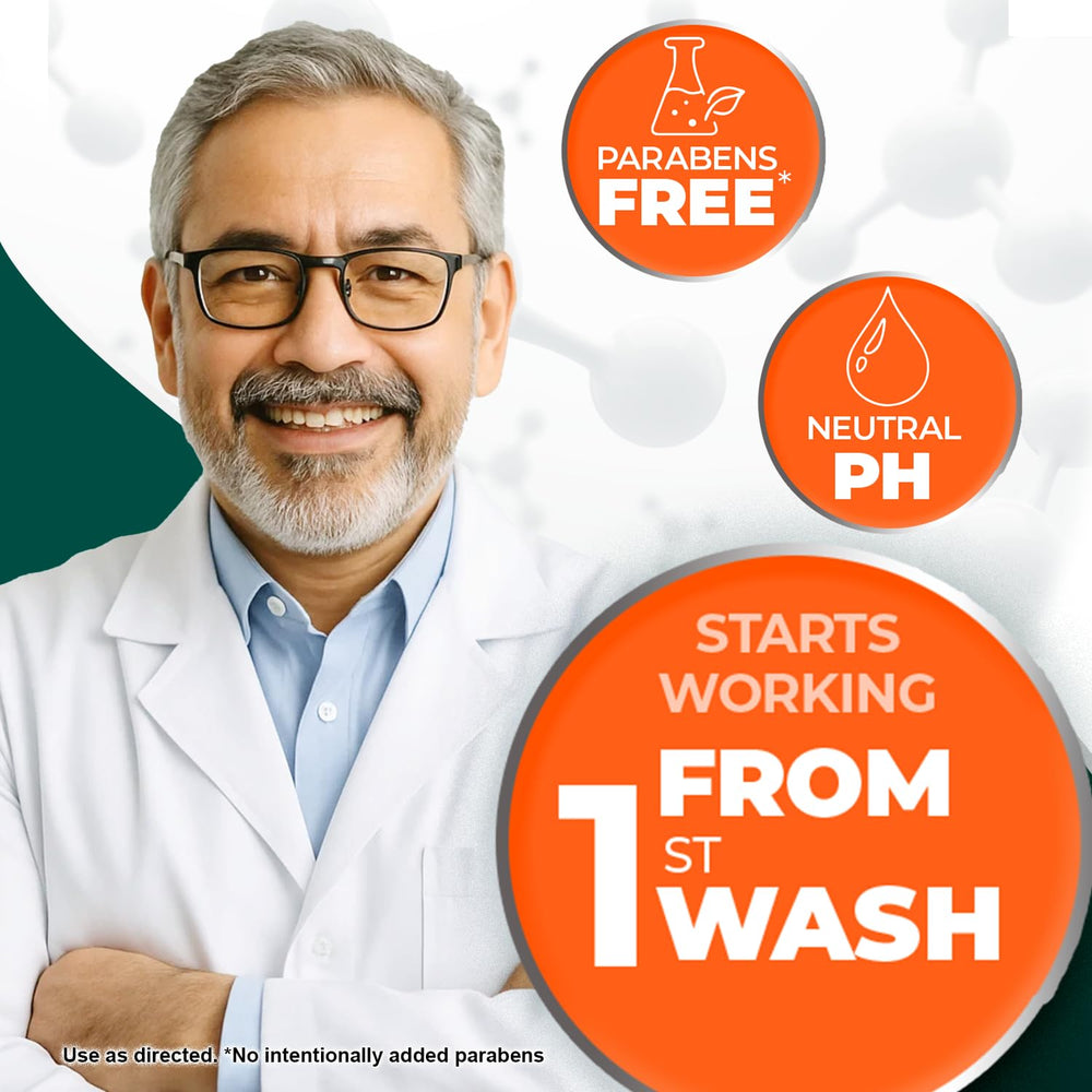 Medicasp coal tar anti-dandruff shampoo lather close-up emphasizes cleansing the scalp effectively.