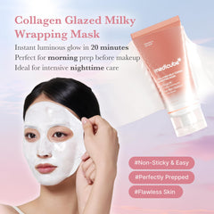 Medicube 130Da collagen molecule closeup highlighting absorption and firmer-looking skin.