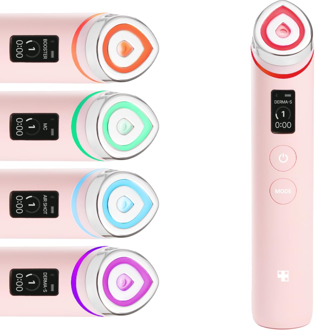 Medicube Age-R Booster Pro Pink glass wand closeup for enhanced absorption and radiant skin