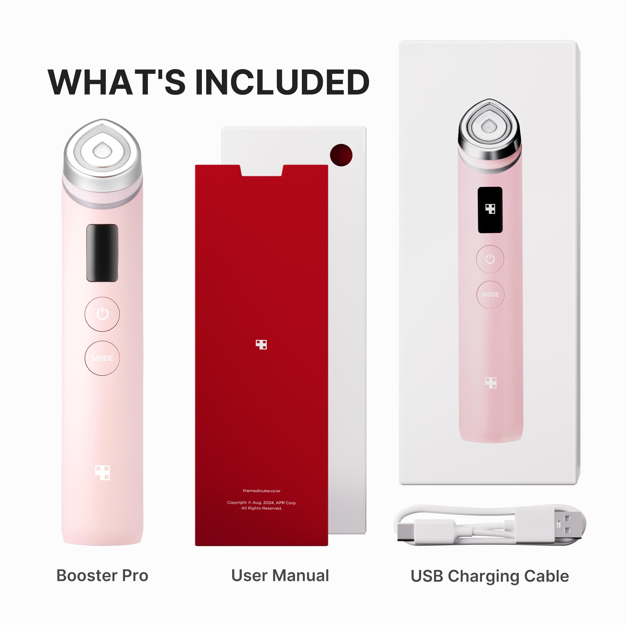Medicube Age-R Booster Pro Pink no-conductive-gel required usage