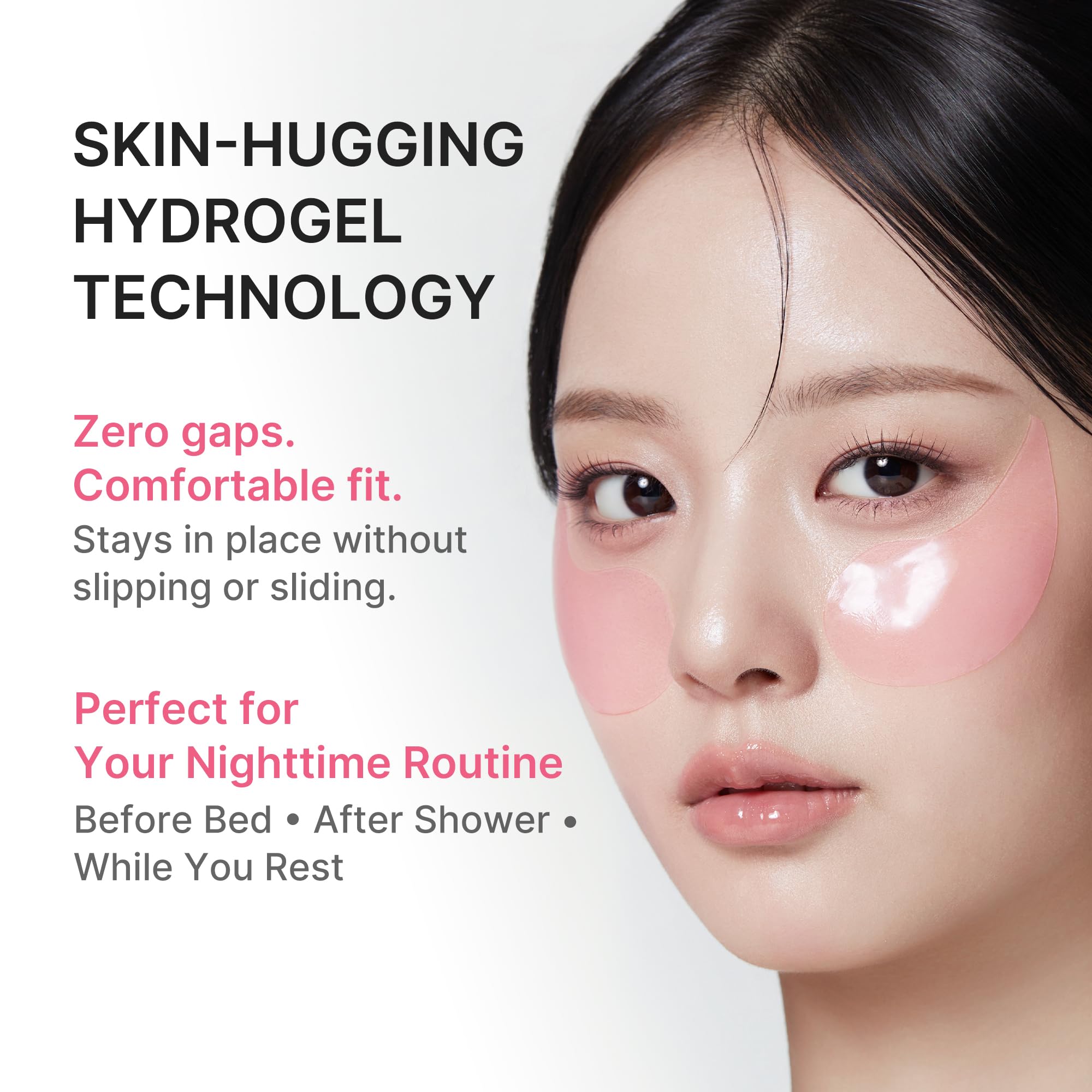 medicube patch being applied under eye to reduce puffiness