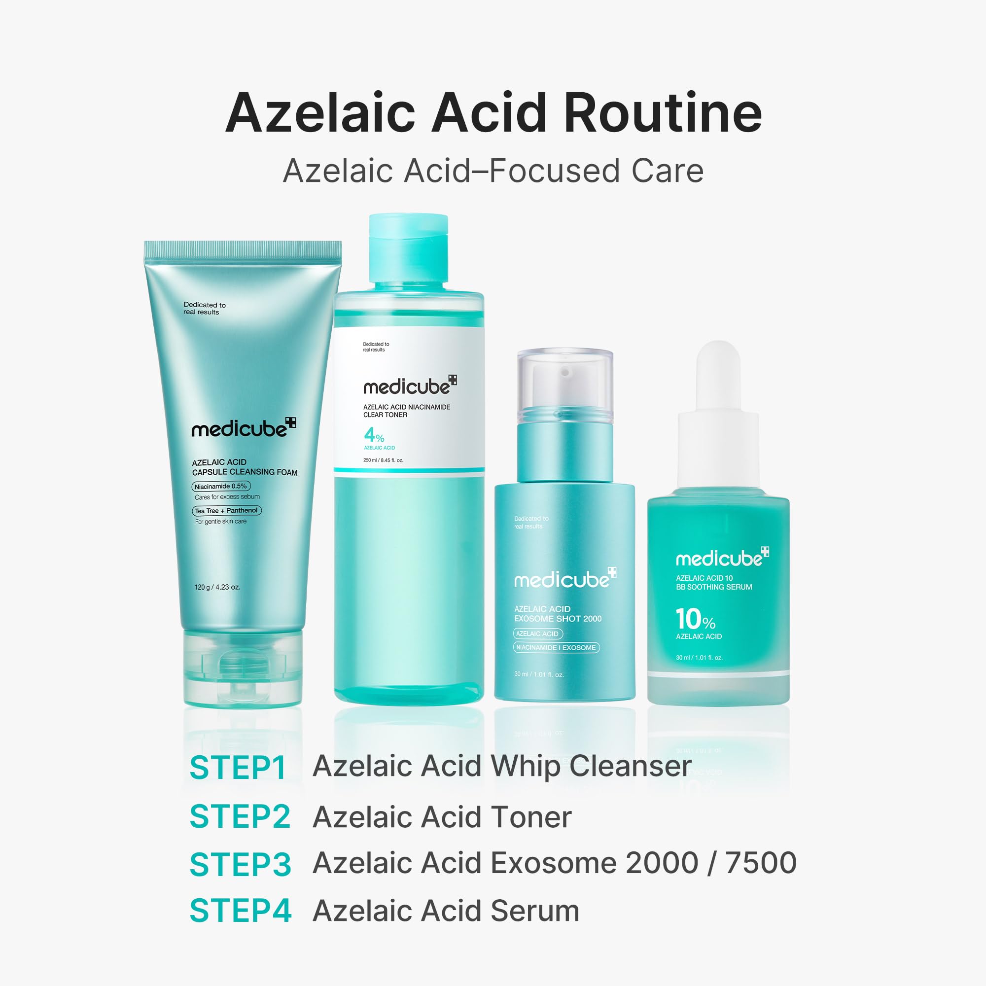 medicube applying a few drops on skin to show lightweight finish
