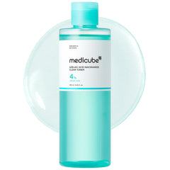 Medicube azelaic acid niacinamide toner bottle promotes soothing daily care.