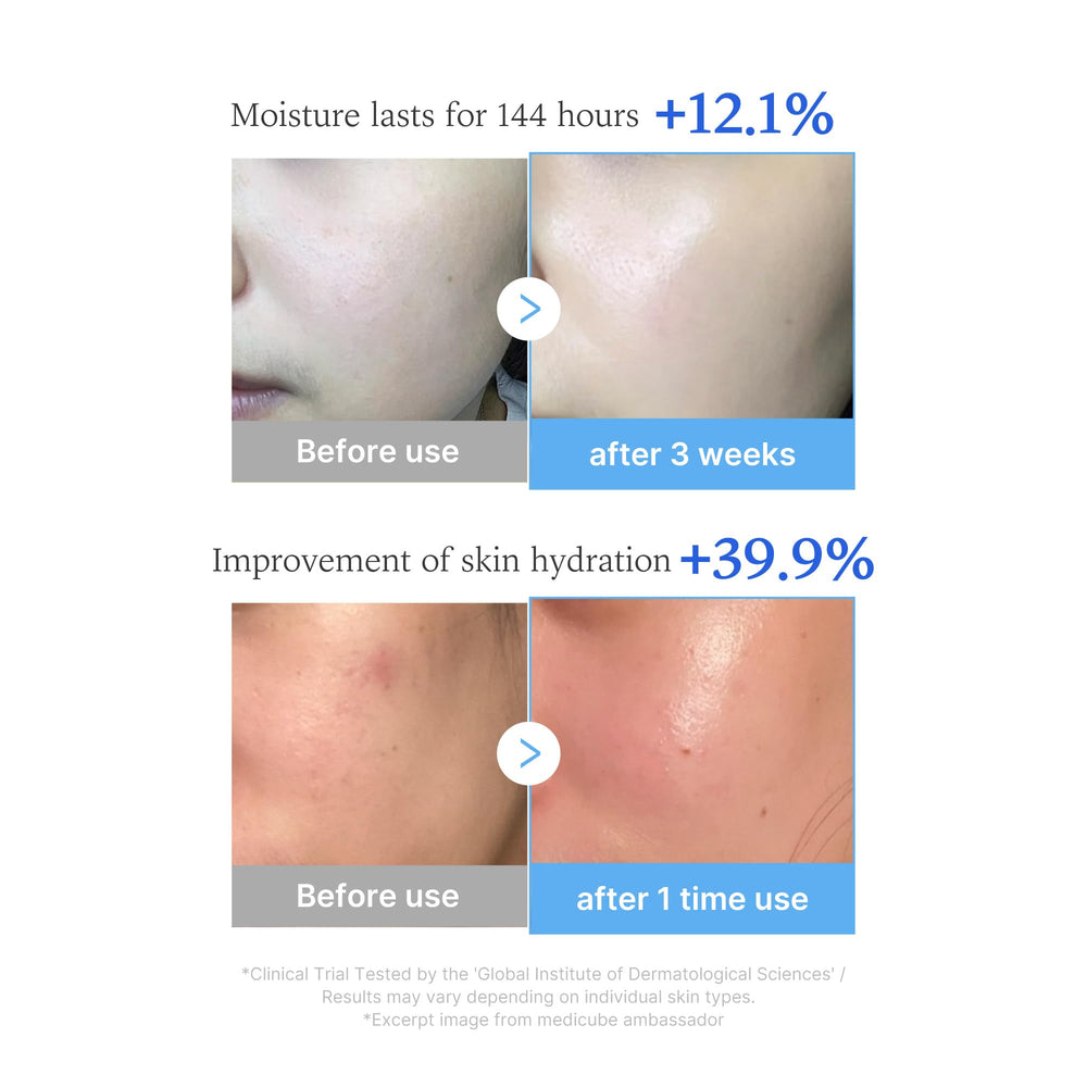 Medicube closeup PDRN peptide complex supports skin firmness.