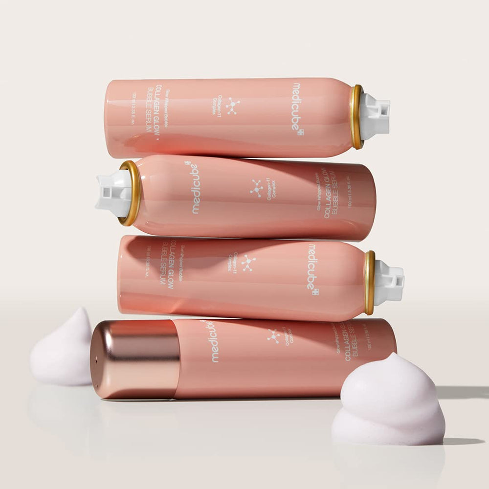 Medicube Collagen Glow Bubble Serum ingredients highlight collagen blend