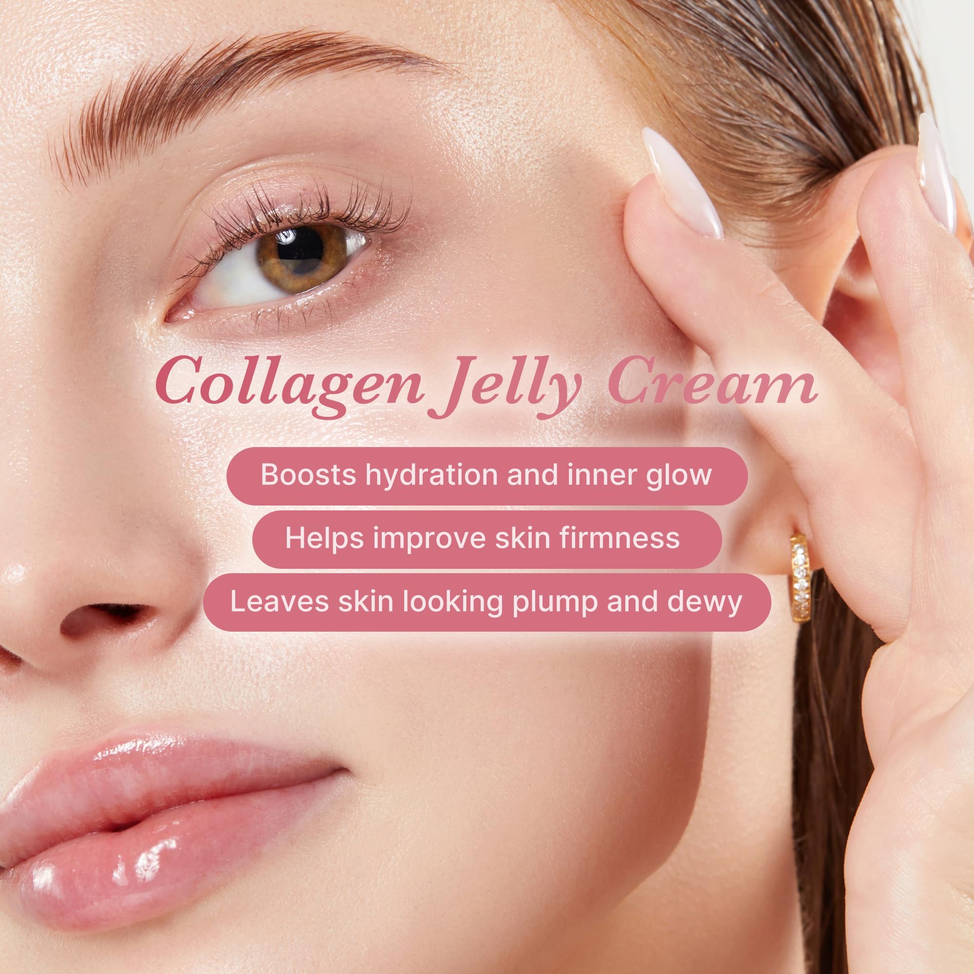 Medicube Collagen Jelly Cream packaging box on display signaling premium Korean skincare.