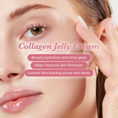 Medicube Collagen Jelly Cream packaging box on display signaling premium Korean skincare.