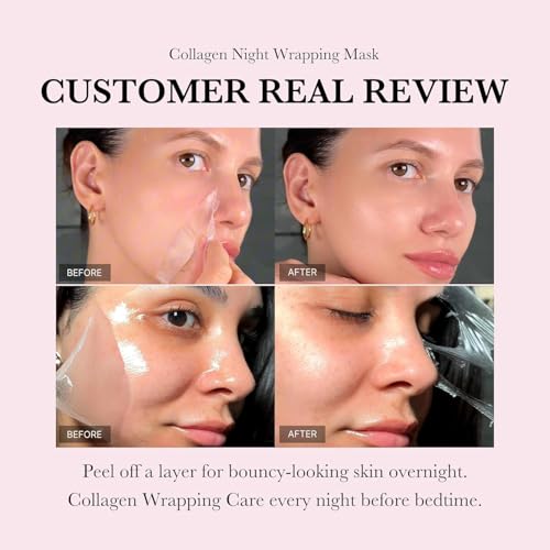 Medicube Collagen Night Wrapping Mask tube showing 80 percent fill for safe transport.