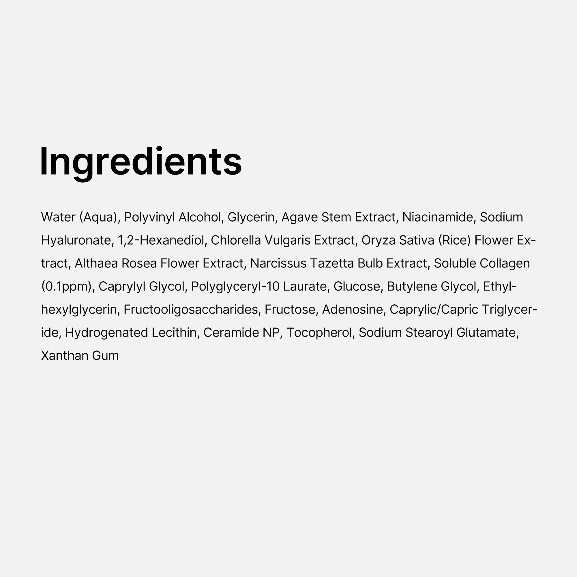 Medicube Collagen Night Wrapping Mask packaging label conveys safety and quality.