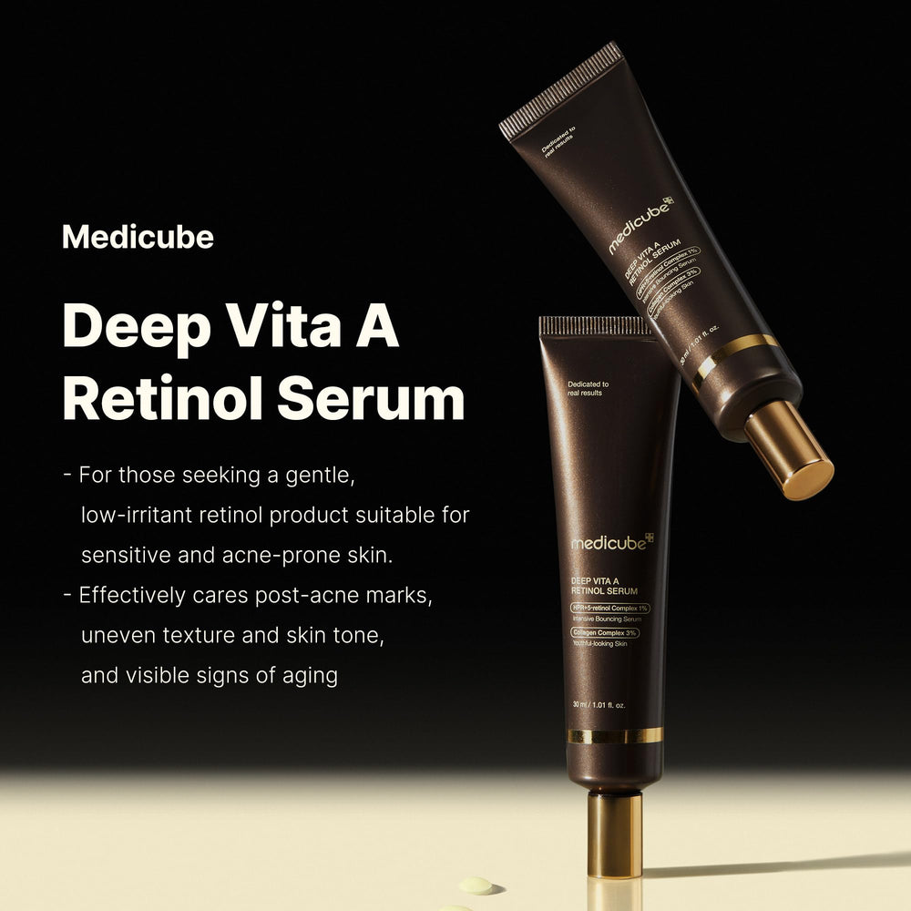 Medicube Deep Reviving serum texture swirl showing smooth absorption