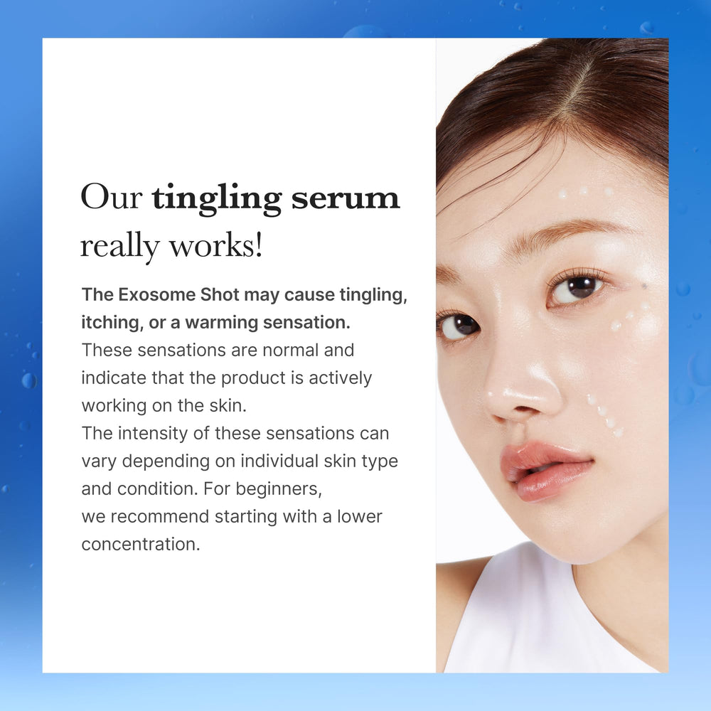 medicube Exosome Shot texture swirl indicates even skin surface and refined texture