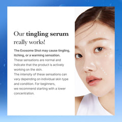 medicube Exosome Shot texture swirl indicates even skin surface and refined texture