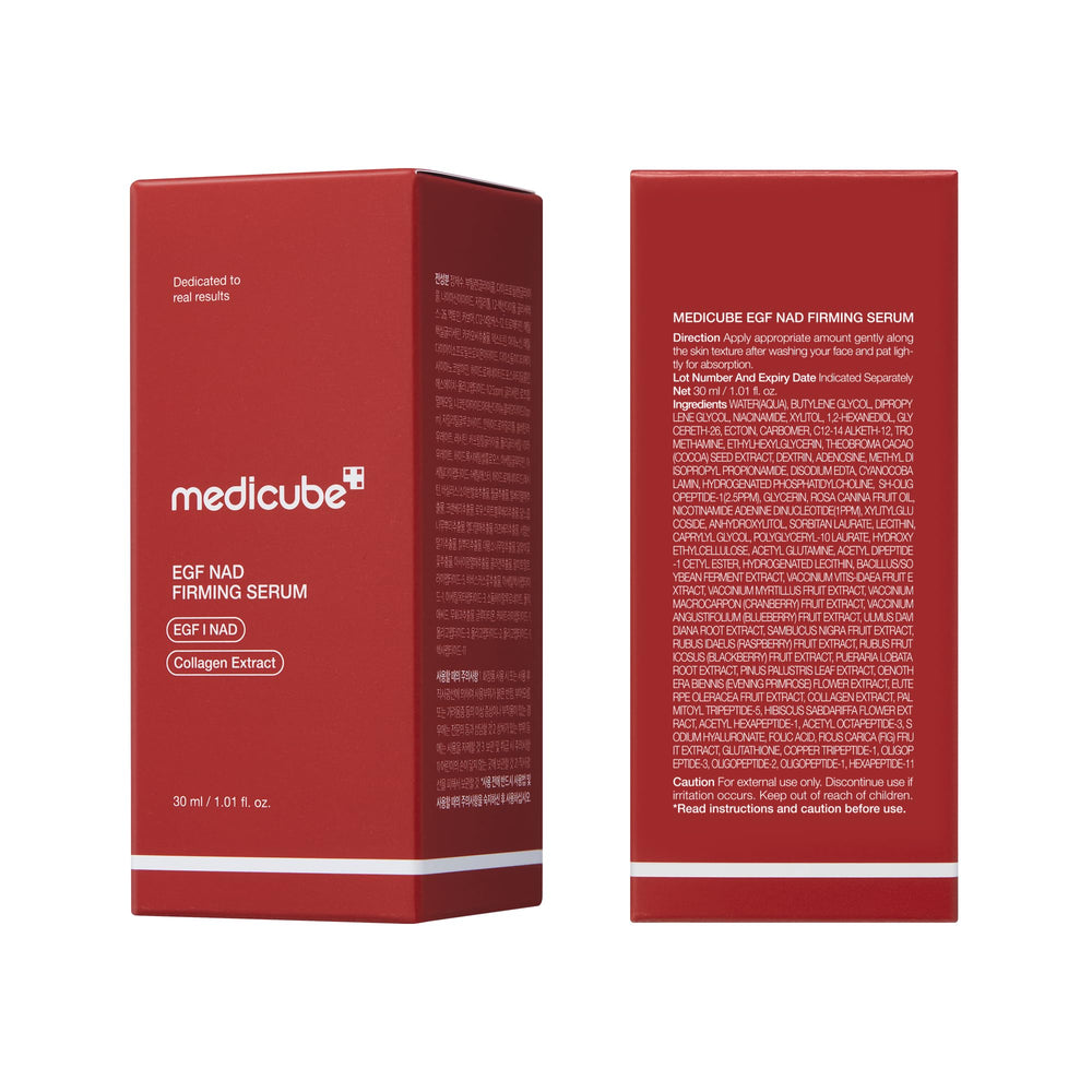 medicube bottle on bathroom shelf conveying everyday skincare use
