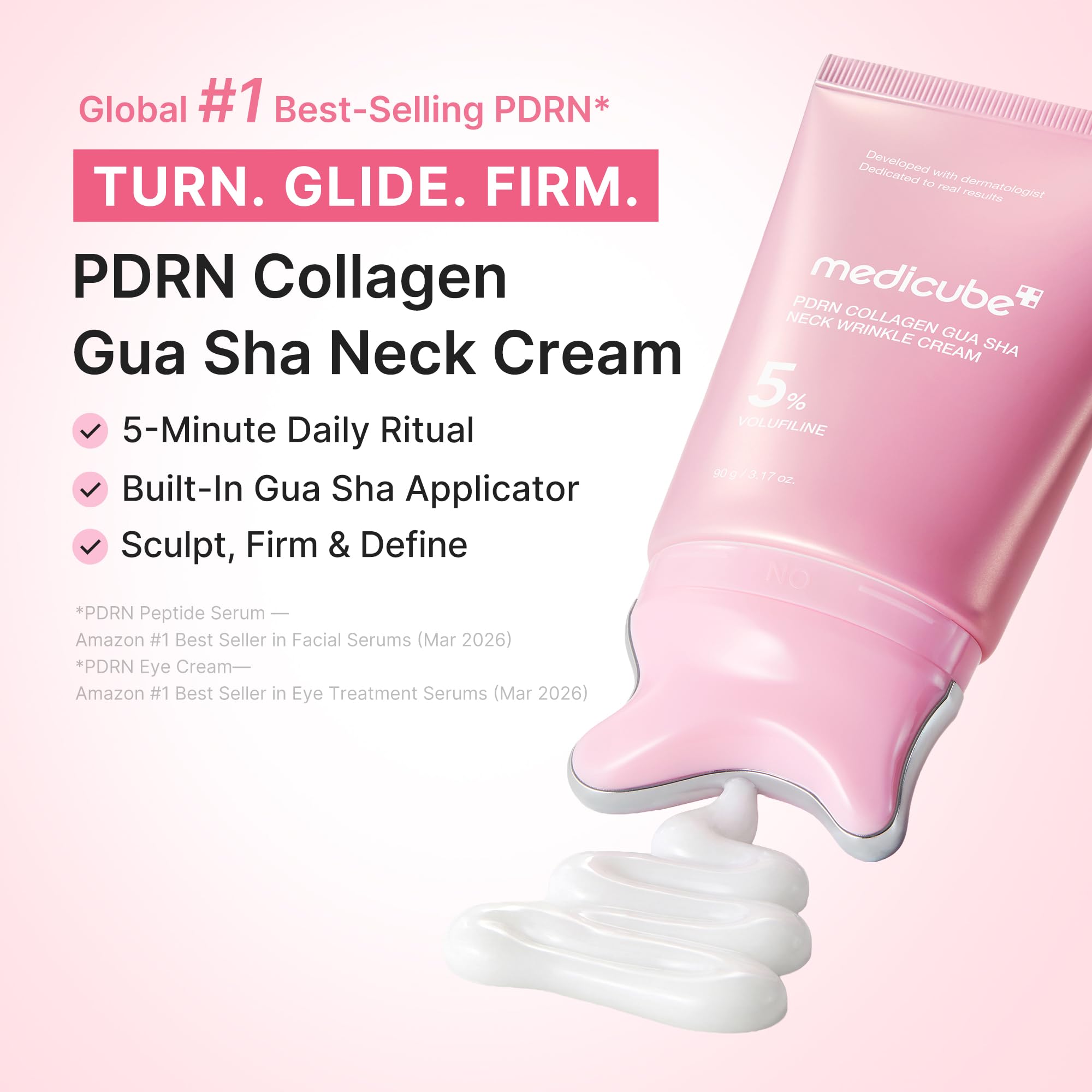 medicube close-up of gua sha applicator head for precise massage
