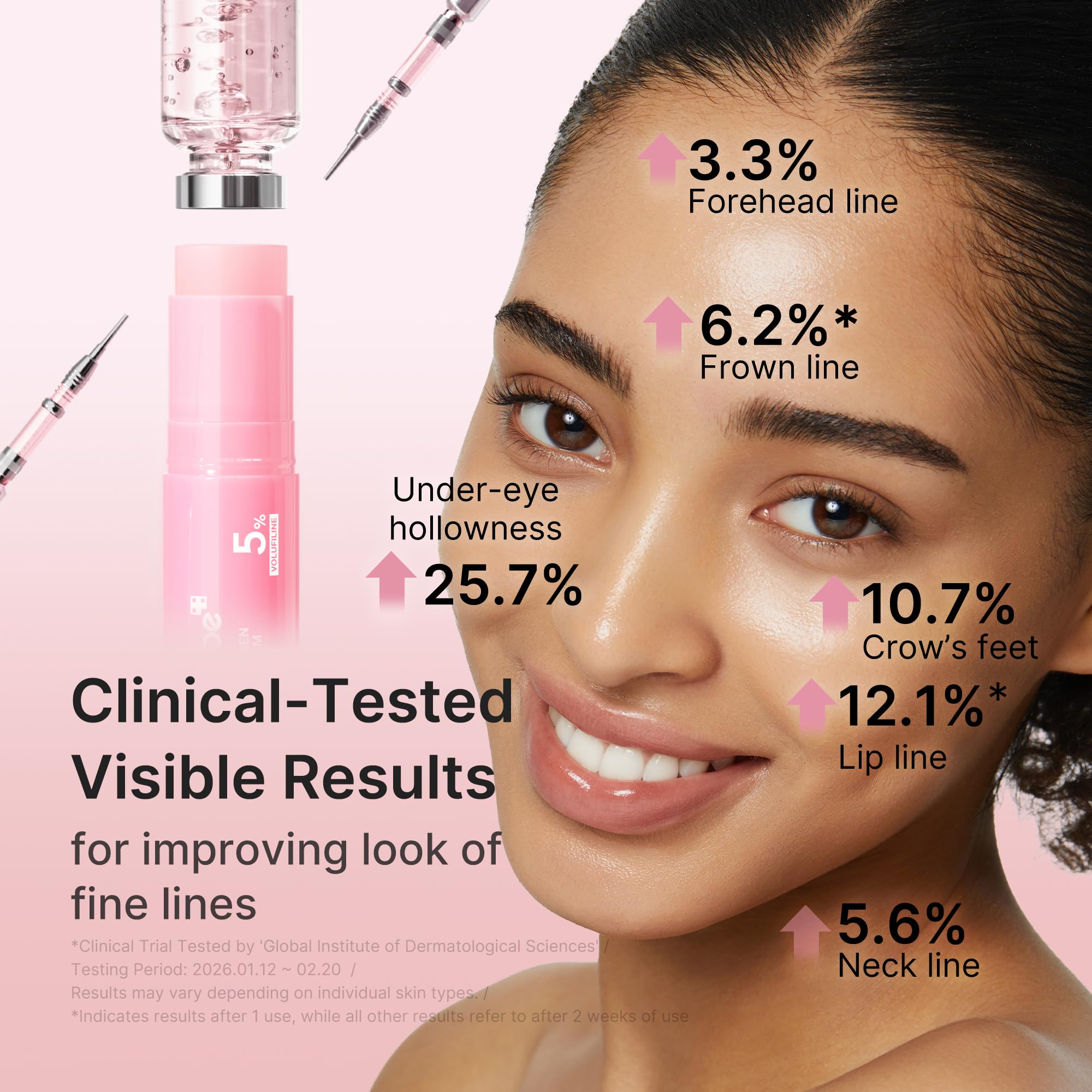 medicube label close-up showing key ingredients like PDRN and Volufiline