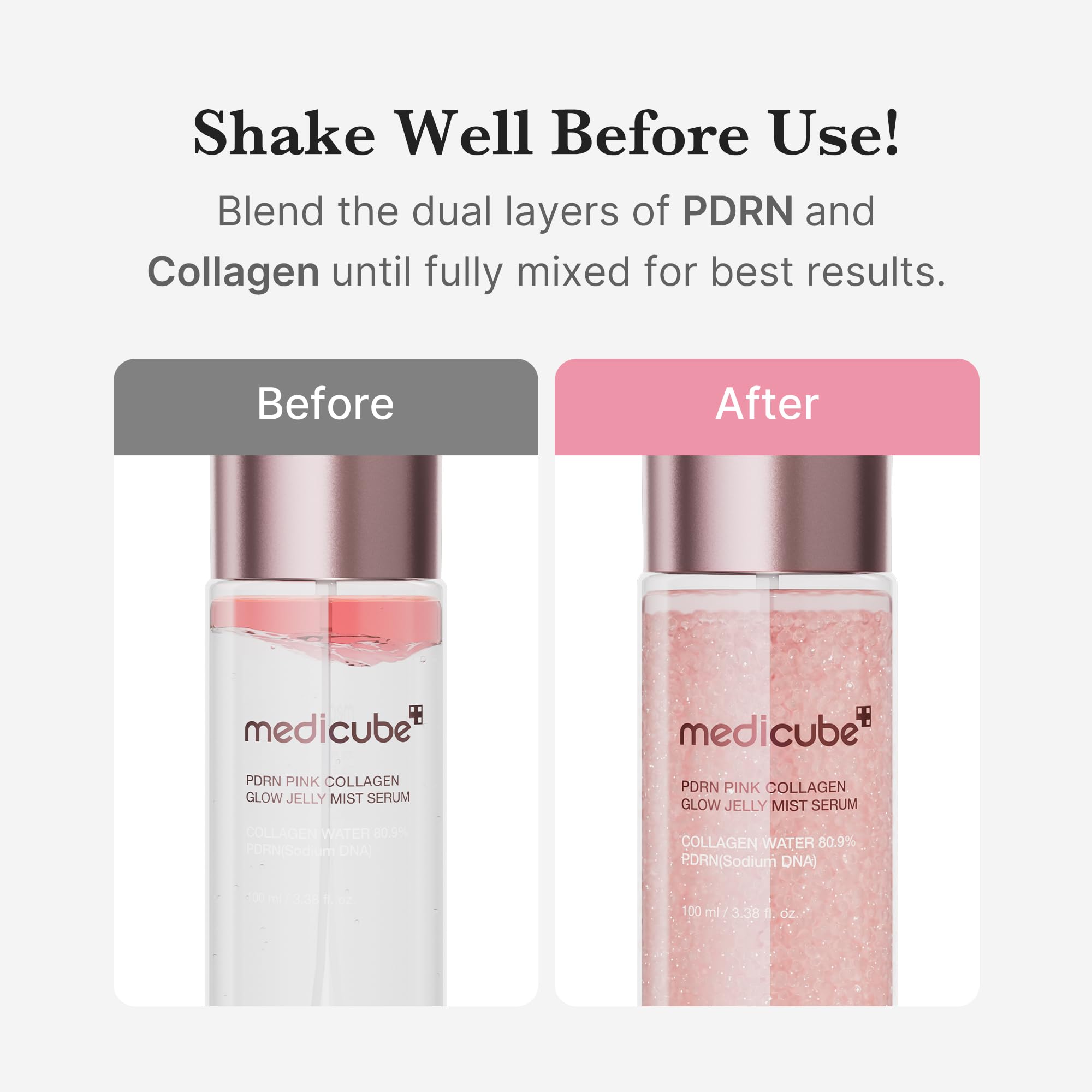 medicube bottle inside a small bag showing travel convenience and on-the-go use