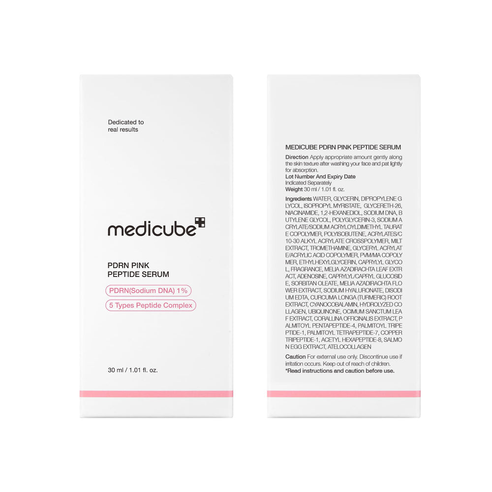 Medicube Korean glass glow skin concept with premium packaging.