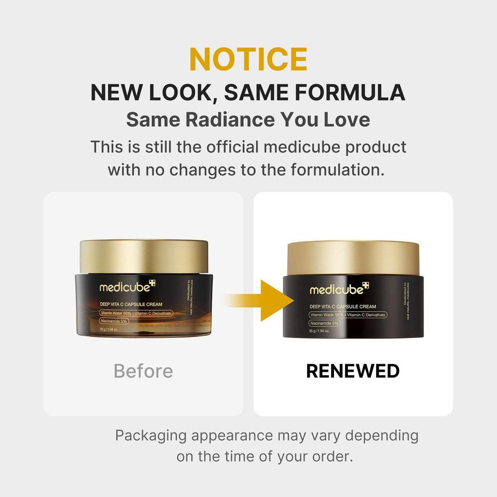 Medicube liposome capsules closeup highlighting stabilized delivery for brighter skin