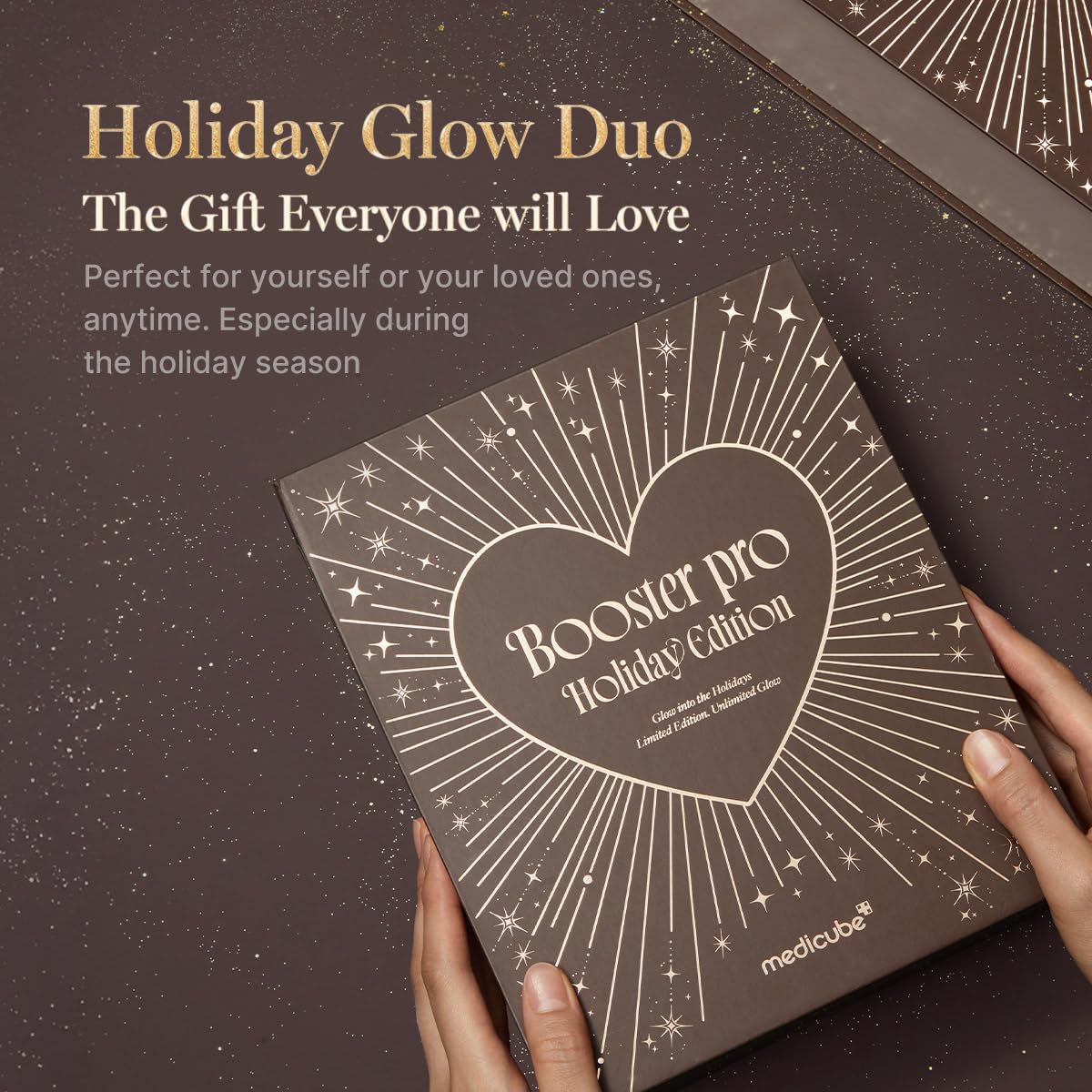 Medicube Mocha Booster Pro holiday edition package ideal for gifting and self-care