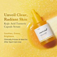 medicube niacinamide glow capsules close-up shows texture improvement