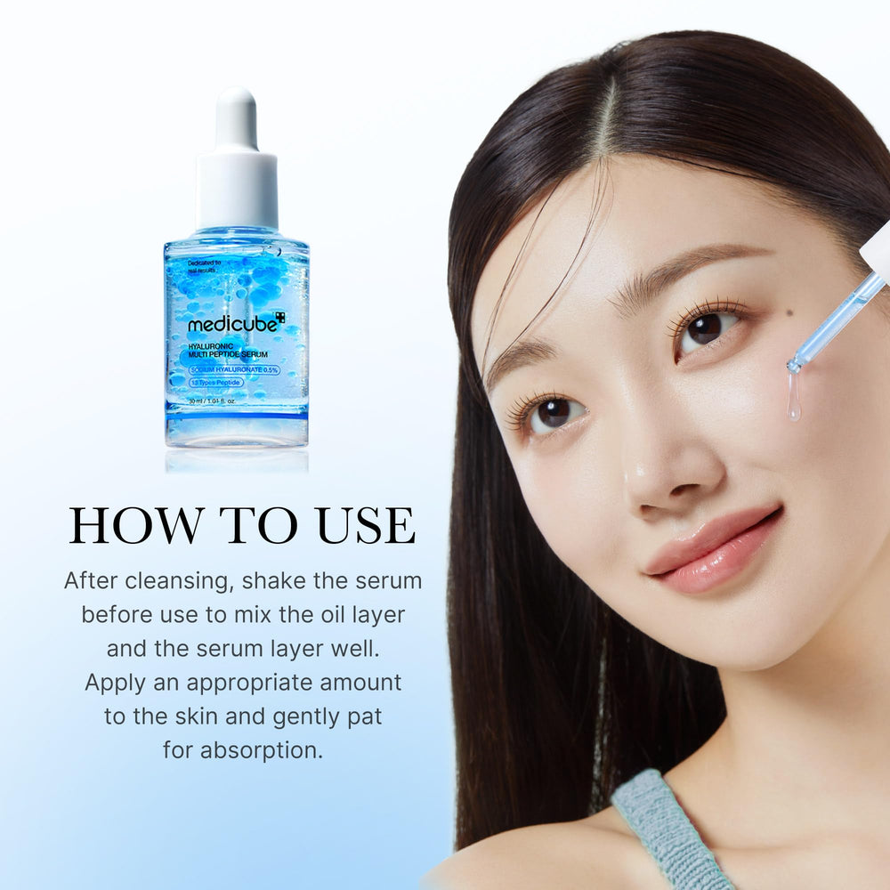 Medicube no-fragrance daily serum emphasizes gentle, irritation-free use.