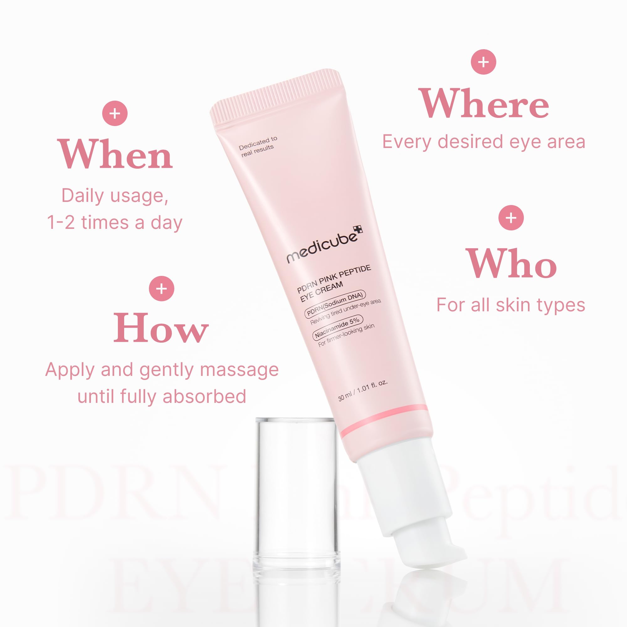 Medicube packaging highlights premium formula and clean Korean skincare approach.