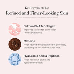 medicube PDRN Caffeine Overnight Wrap Mask peel-off action reveals smoother skin.
