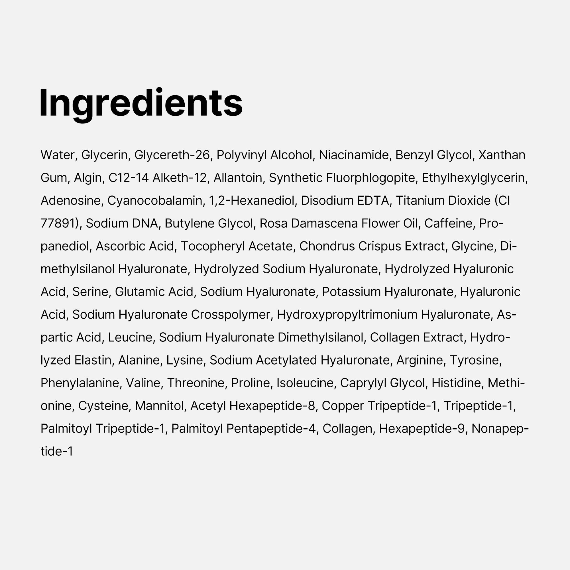medicube PDRN Caffeine Overnight Wrap Mask salmon DNA ingredient highlighted for skin support.