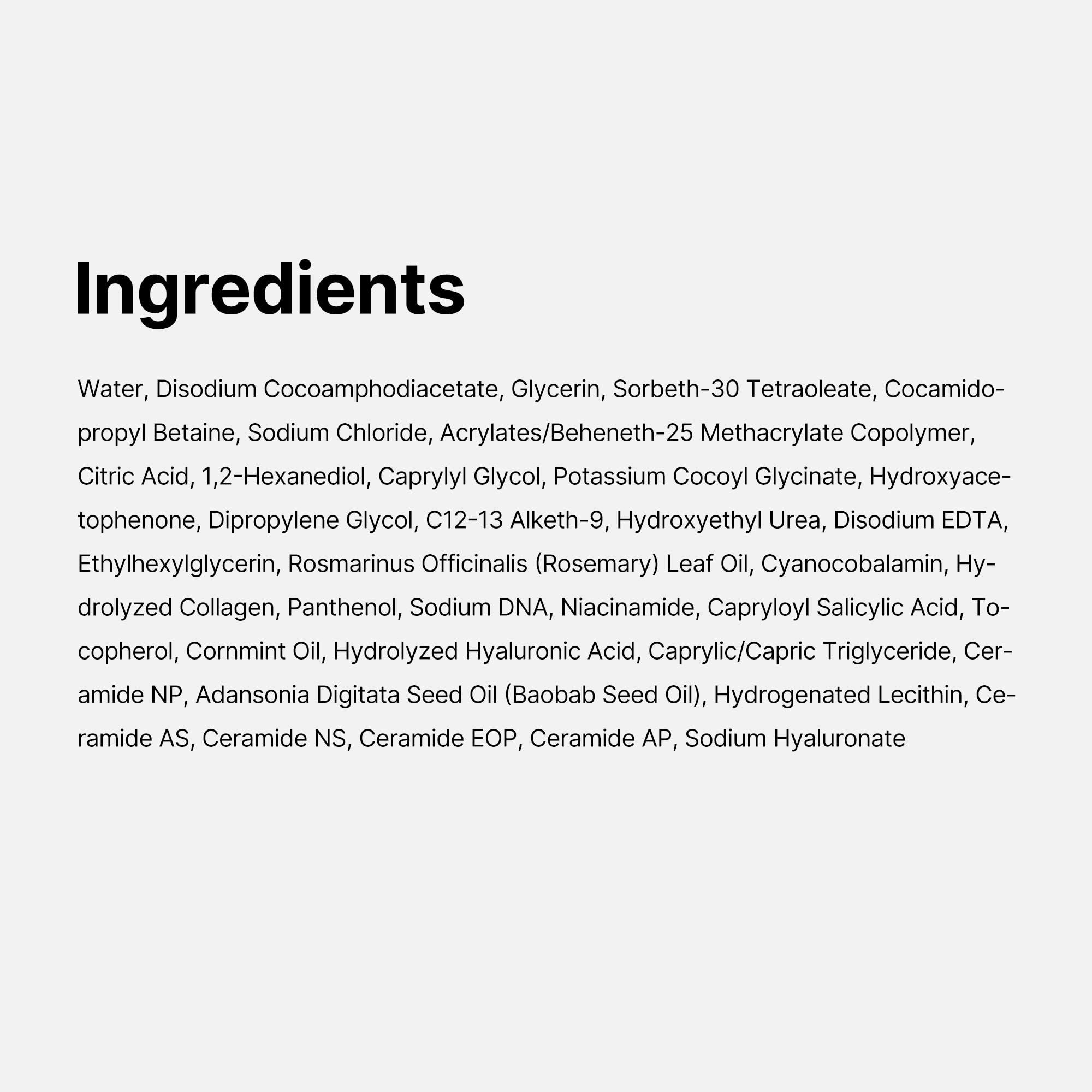 medicube PDRN Jelly to Foam Cleanser skin texture closeup suggests refined pores and balanced skin