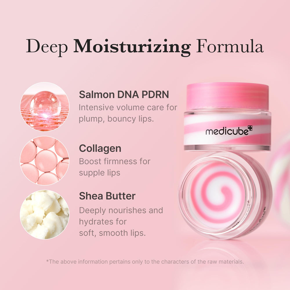 medicube PDRN Lip Mask delivers candy glow and moisture on lips