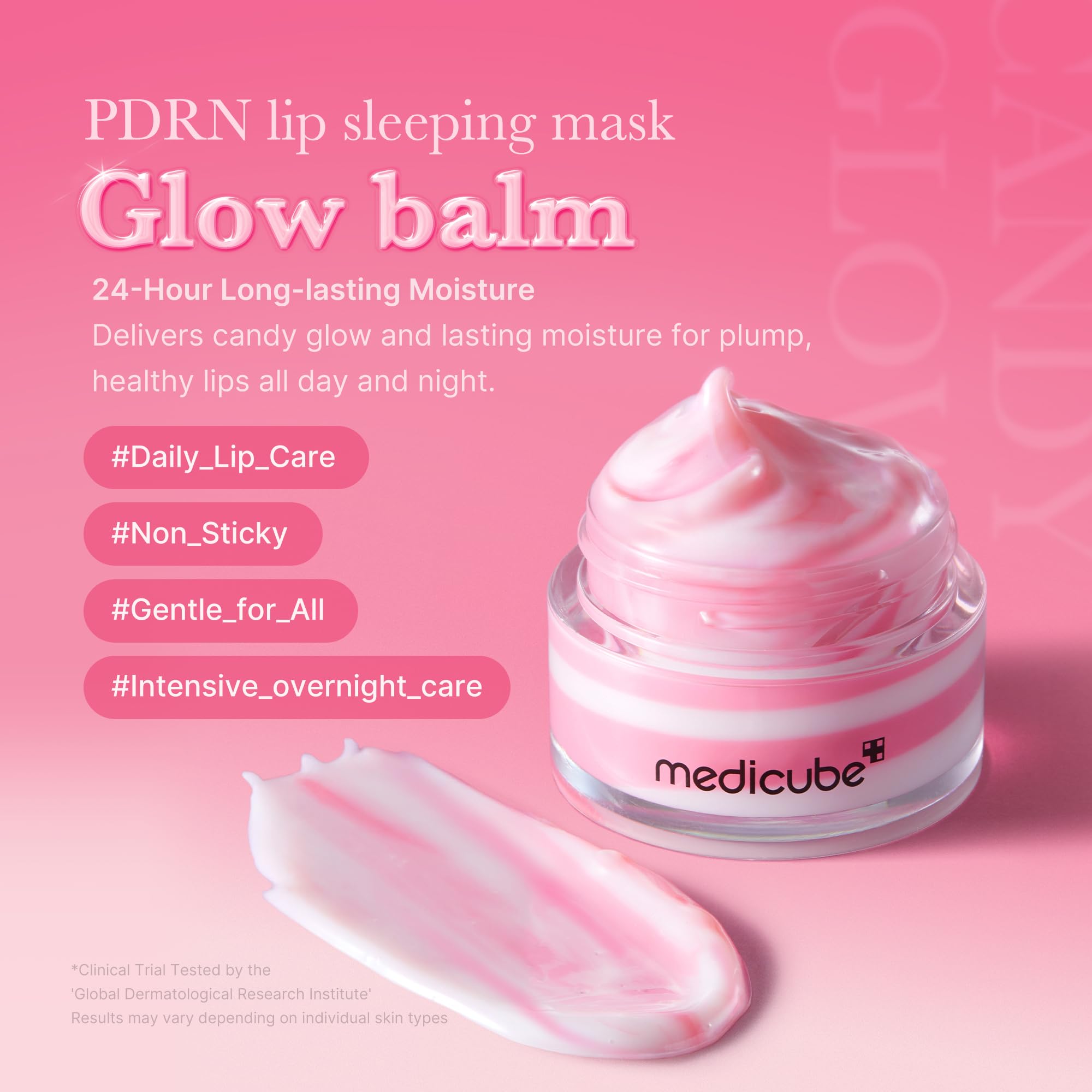 medicube PDRN Lip Mask texture melts softly on lips