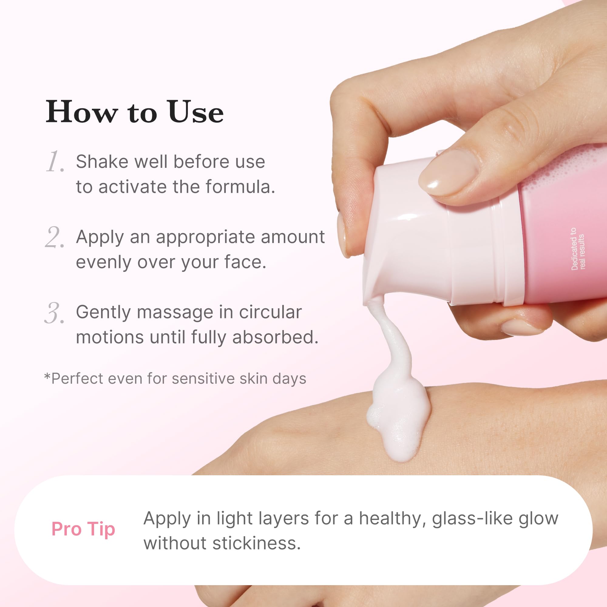 Medicube PDRN Pink Collagen Bubble Serum routine-use image for gentle daily hydration.