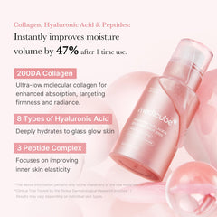 medicube PDRN Pink Collagen Exosome Shot Serum pump dispensing a precise amount for hydration.