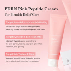 Medicube PDRN Pink Hyaluronic Cream application demonstrates smoothing, quick-absorbing hydration.