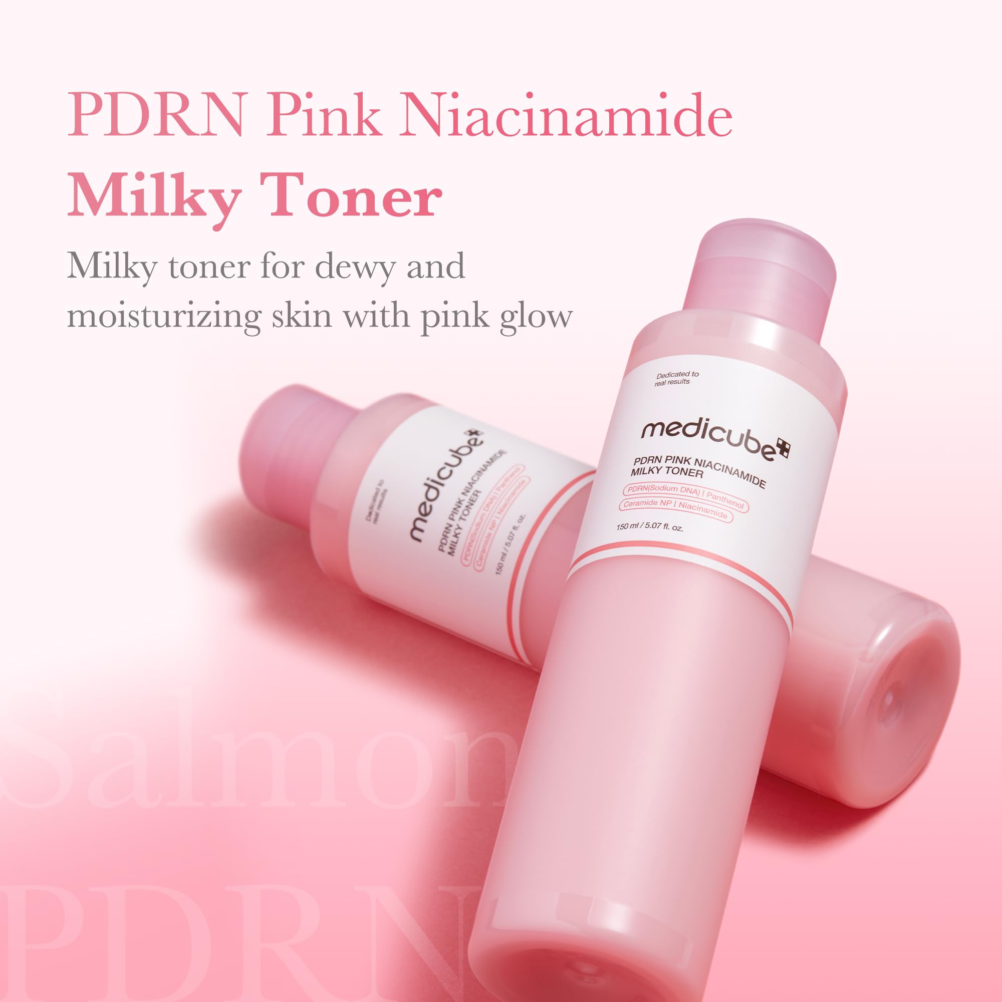 Medicube PDRN Pink Niacinamide Milky Toner milky texture close-up