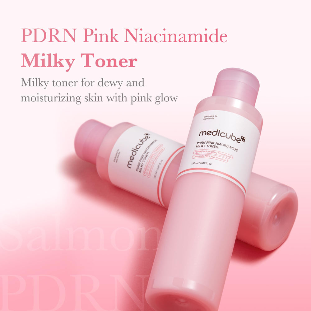Medicube PDRN Pink Niacinamide Milky Toner milky texture close-up