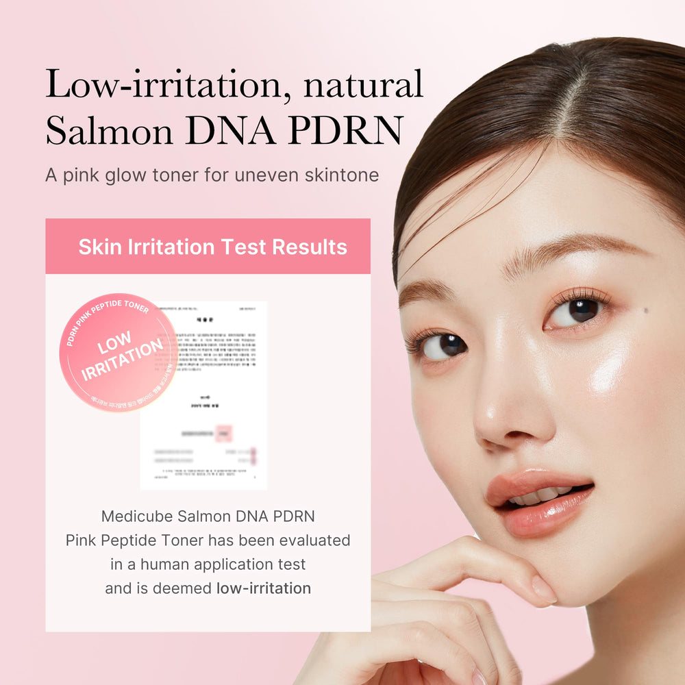 Medicube Salmon DNA PDRN Pink CICA Toner ingredient graphic features PDRN Cica HA